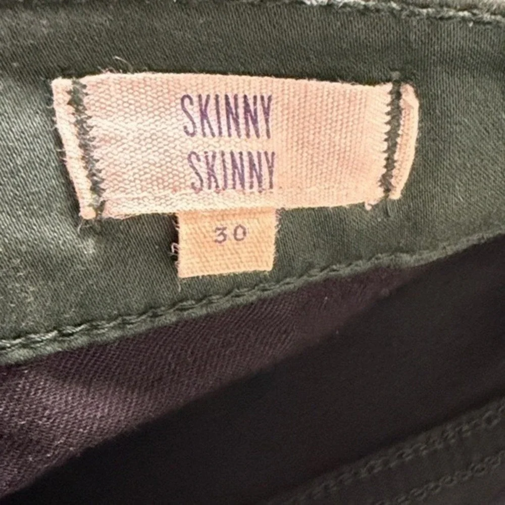 Madewell Skinny Skinny Jeans‎ 30 Forest Green Mid Rise Stretch Pants E0417 FA15